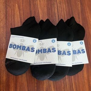 Bombas Black Athletic Socks for Performance